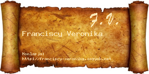 Franciscy Veronika névjegykártya